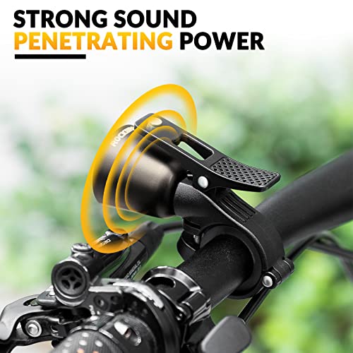 ROCKBROS Bike Bell, Loud Retro Bicycle Universal Copper Alloy Horn 120dB Water Resistant Cycling Bell for MTB Road Kids Bike - Image 3