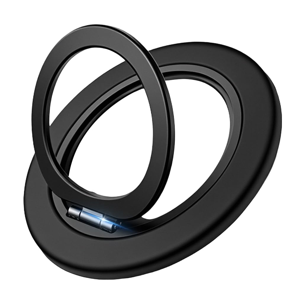 ZORBES® Magnetic Phone Ring Grip 360 ° Swivel Phone Grip Ultra Slim Folding Metal Phone Ring Phone Desk Stand Phone Support