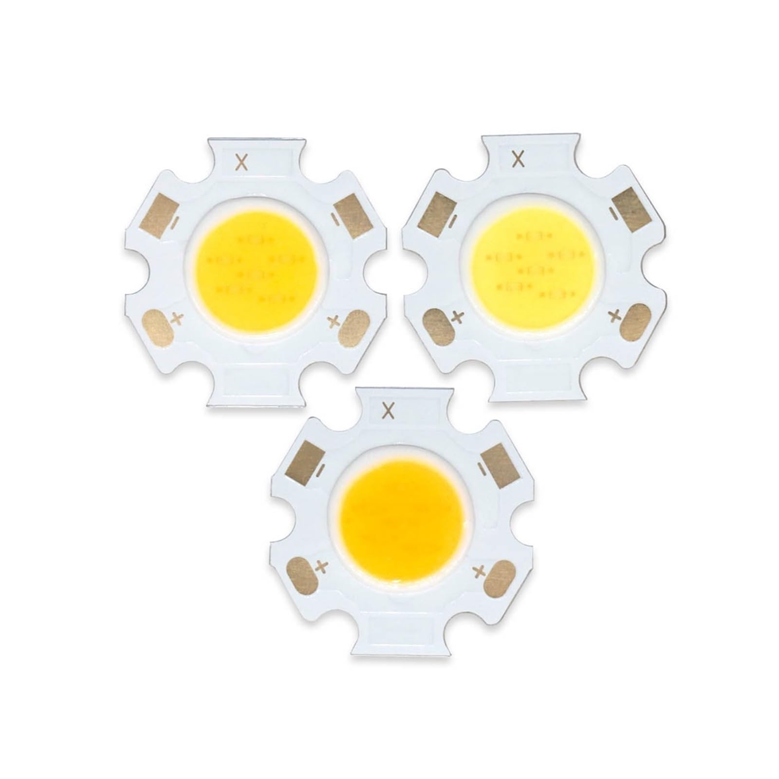 TVKSIPAR 10pcs 3W 5W 7W 10W 300mA Bridgelux LED Chip Light-Emitting Diode 20 * 20mm Cold/Warm/Natural White for DIY LED Spotlight Downlight Led Beads(2020 Warm White,10pcs 3W DC9-12V)