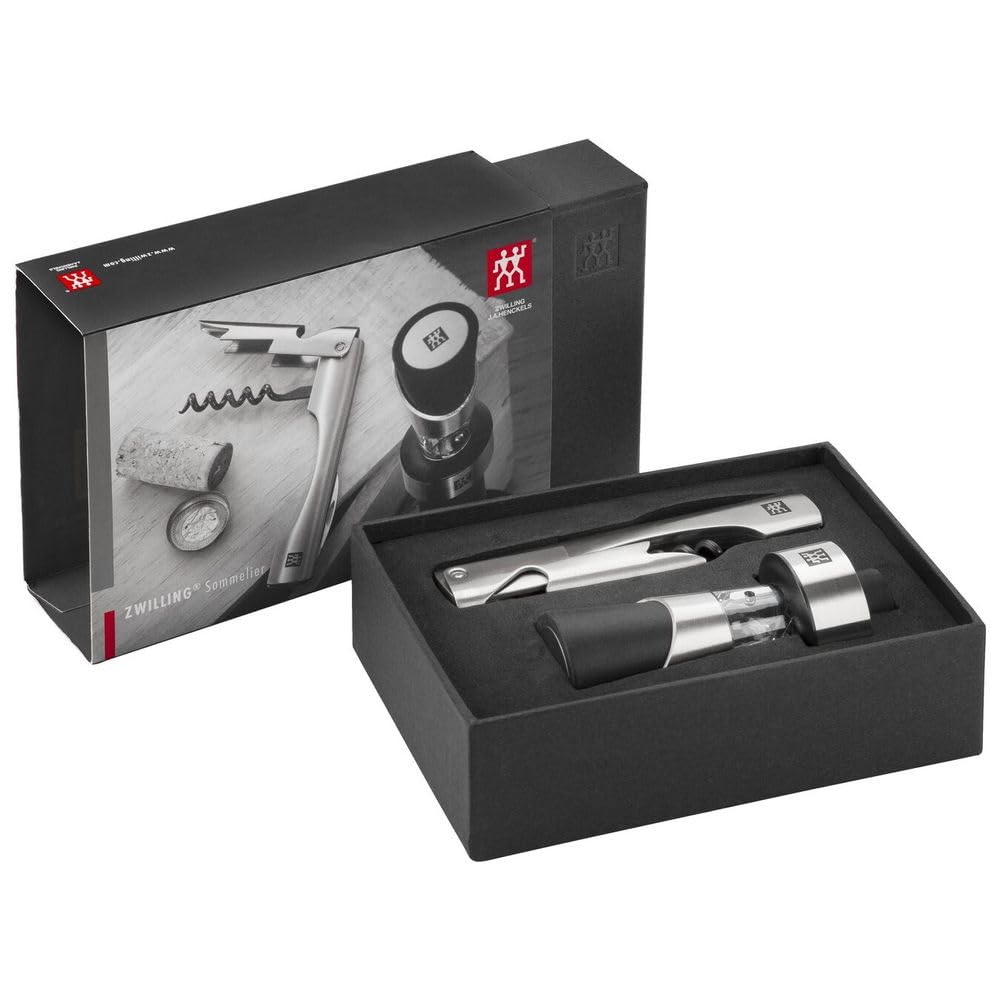 Zwilling Set Sommelier 2 Pezzi Sommelier 39500-055 Acciaio/Nero