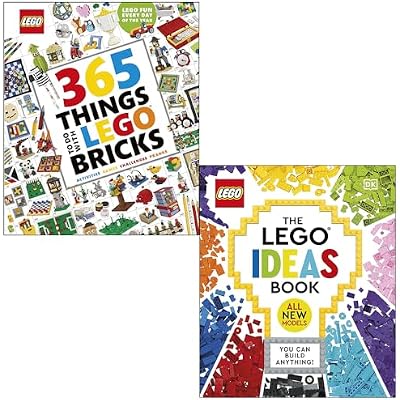 365 Things to Do with LEGO Bricks By DK & The LEGO Ideas Book New Edition You Can Build Anything! By Simon Hugo, Tori Kosara 2 Books Collection Set