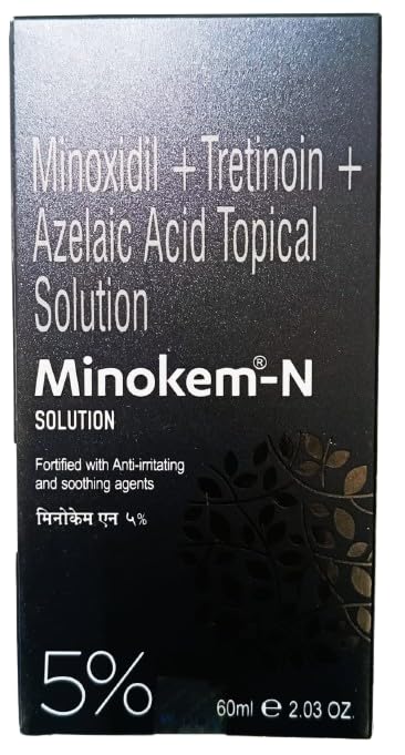 Minokem N 5% - Bottle of 60ml Soultion with Minoxidil Azelaic Acid - Image 1