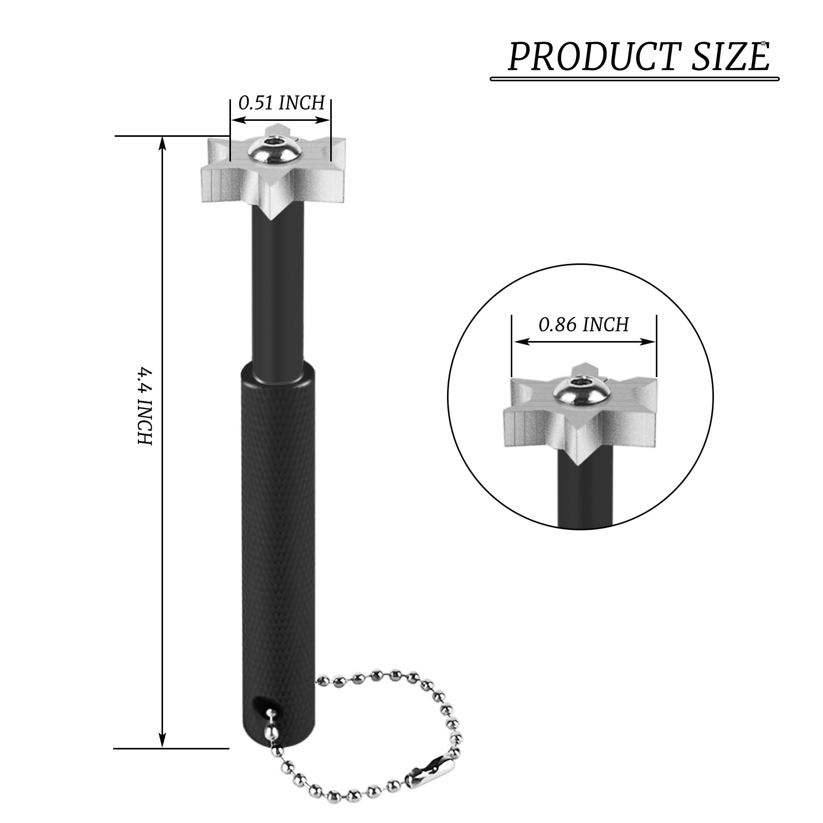 Ykimok Golfschläger Groove Sharpener mit 6 Köpfen, Nachrillen und Reinigungswerkzeug für Eisen und Keile, Rillenschärfer mit Aufbewahrungsrohr, Schwarz