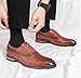 Formal Dress Shoes for Men British Style Youth Fashion Formal and Casual Business Shoes for Wedding and Suit Wear(Brown,10)