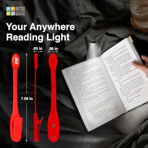 Luz LED para leer libros Flexilight Xtra roja marcapáginas portátil niños adultos 6