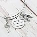 Awegift Jewelry Gift for Dancer Bracelet Expandable Bangle Charm Personalized Jewelry for Women Dance is like dreaming with your feet