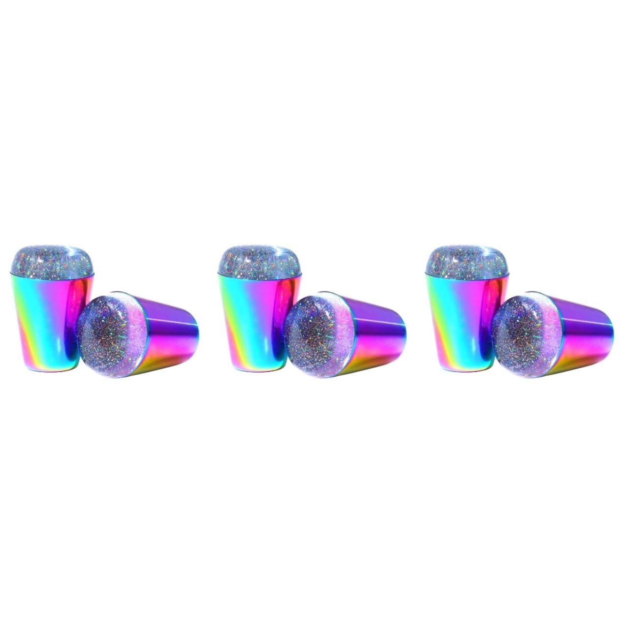 FRCOLOR 6pezzi Timbri Per Unghie Trasparenti Per Nail Art Strumenti Di Stamping Per Manicure Per Principianti Design Elastico e Visibile
