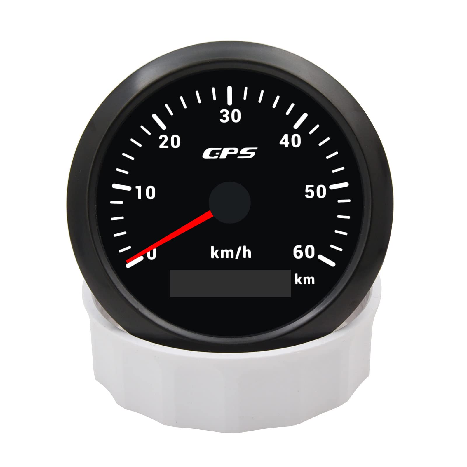 Geloo 85MM GPS tachimetro, 7 colori retroilluminazione 60KM/H contachilometri misuratore di velocità per moto barca marina camion auto con antenna GPS