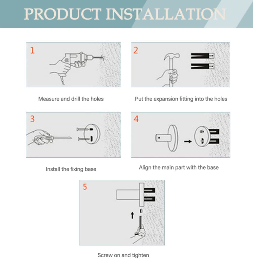 Accesorios de baño cepillados de Acero Inoxidable, Juego de herrajes, toallero, toallero, Soporte para Papel higiénico, Colgador de cepillos, Ganchos para Batas, toallero Selfless Dedication