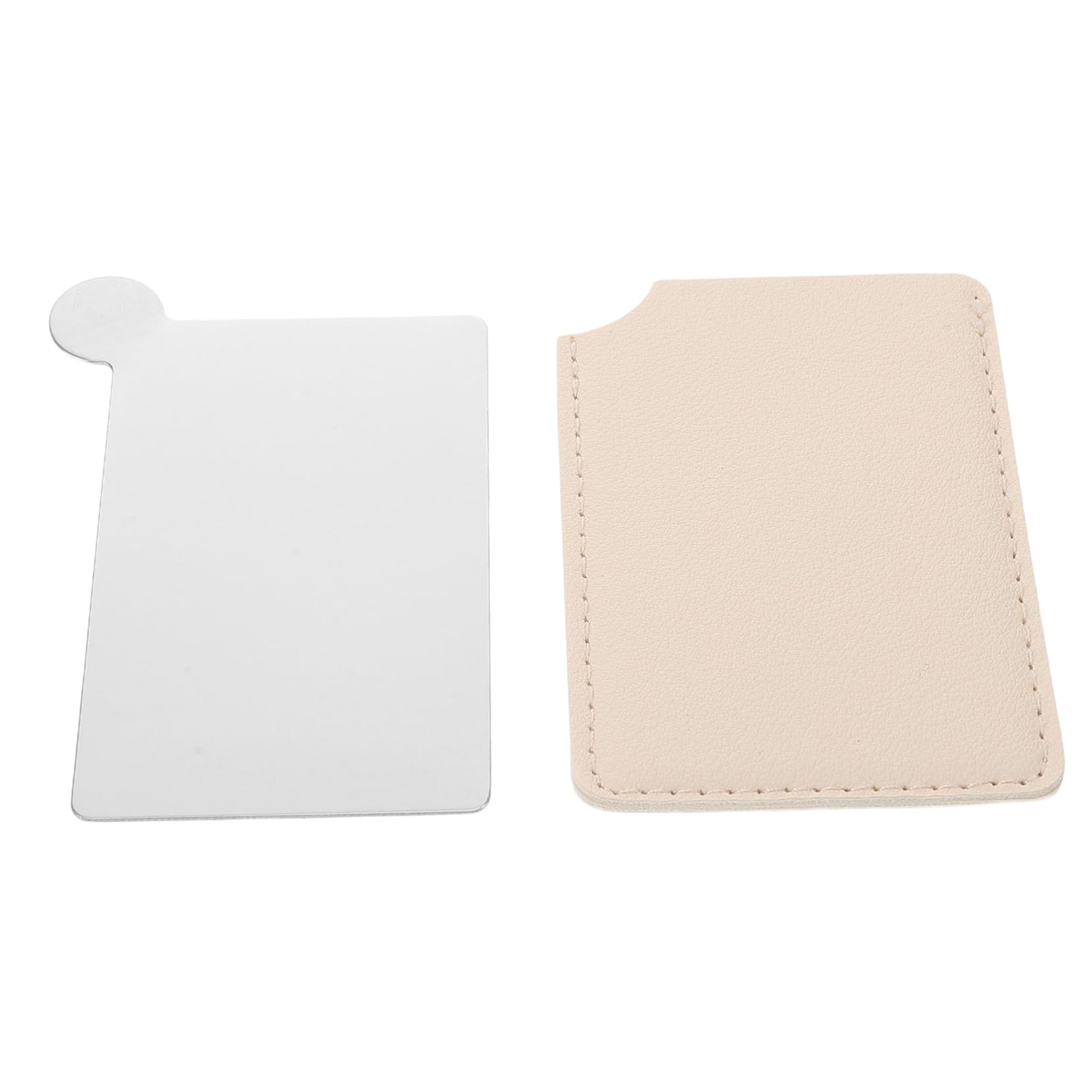 IWOWHERO Makeup Tools Accessories Stainless Steel Foundation Palette Portable Mixing Palette Blending Trays for Eye Shadow