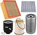 6.7 Cummins Diesel Filters Kit Compatible with 2013-2018 Ram 2500 3500 4500 5500 6.7L Cummins Diesel Oil Fue Engine Cabin Air Separator Filtration 5083285AA 53034051AB 68406048AA 68157291AA 68197867AA