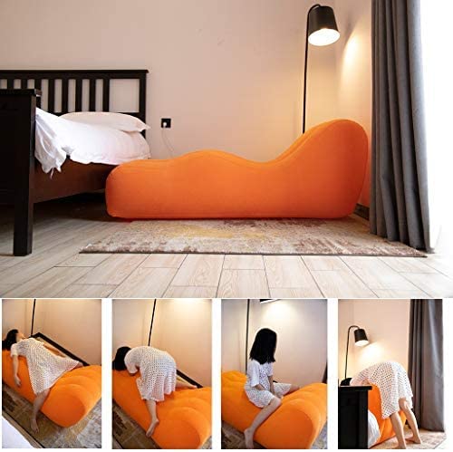 Image of Chaise Lounge for Yoga, Stretching, Relaxation New Couple Enjoyments Couch New Married Couple Love Set (Orange)
