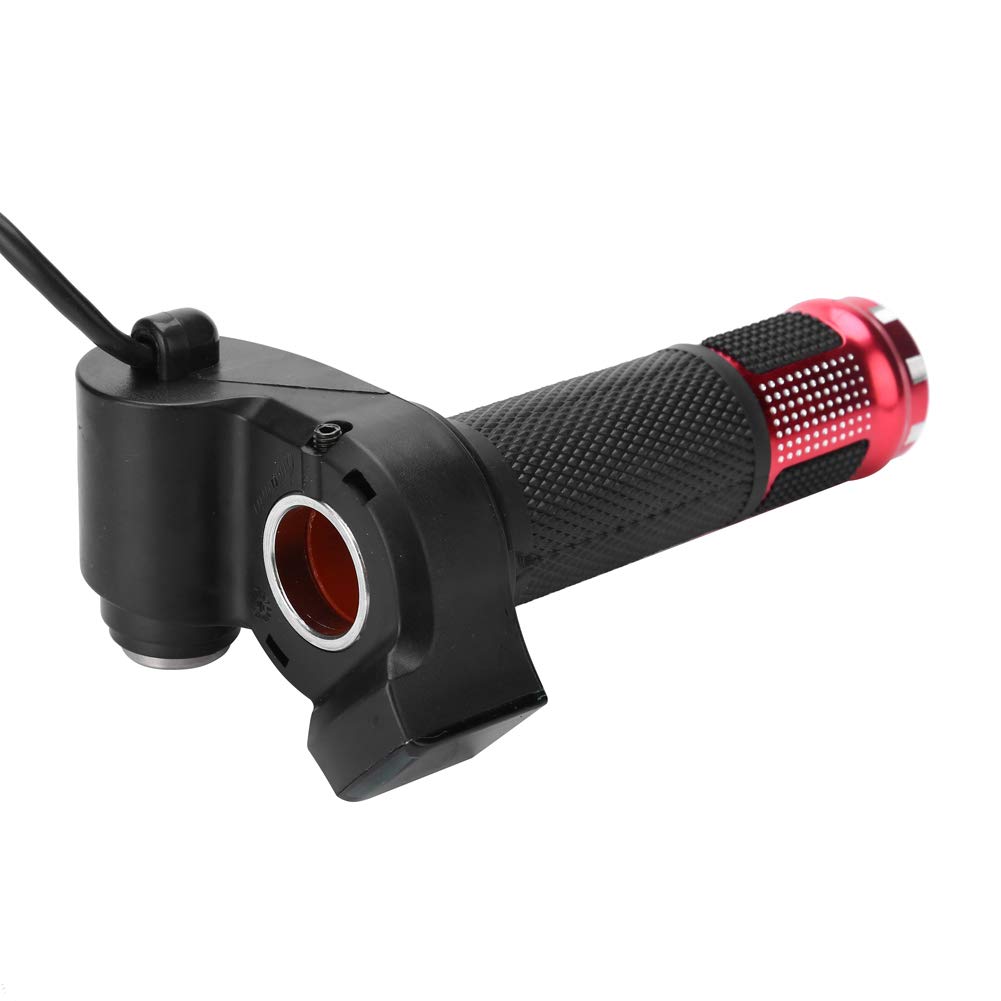 Poignée Gaz Twist LED Universelle 12-84V Vélo Électrique Scooter – Affichage Batterie Temps Réel – Argent