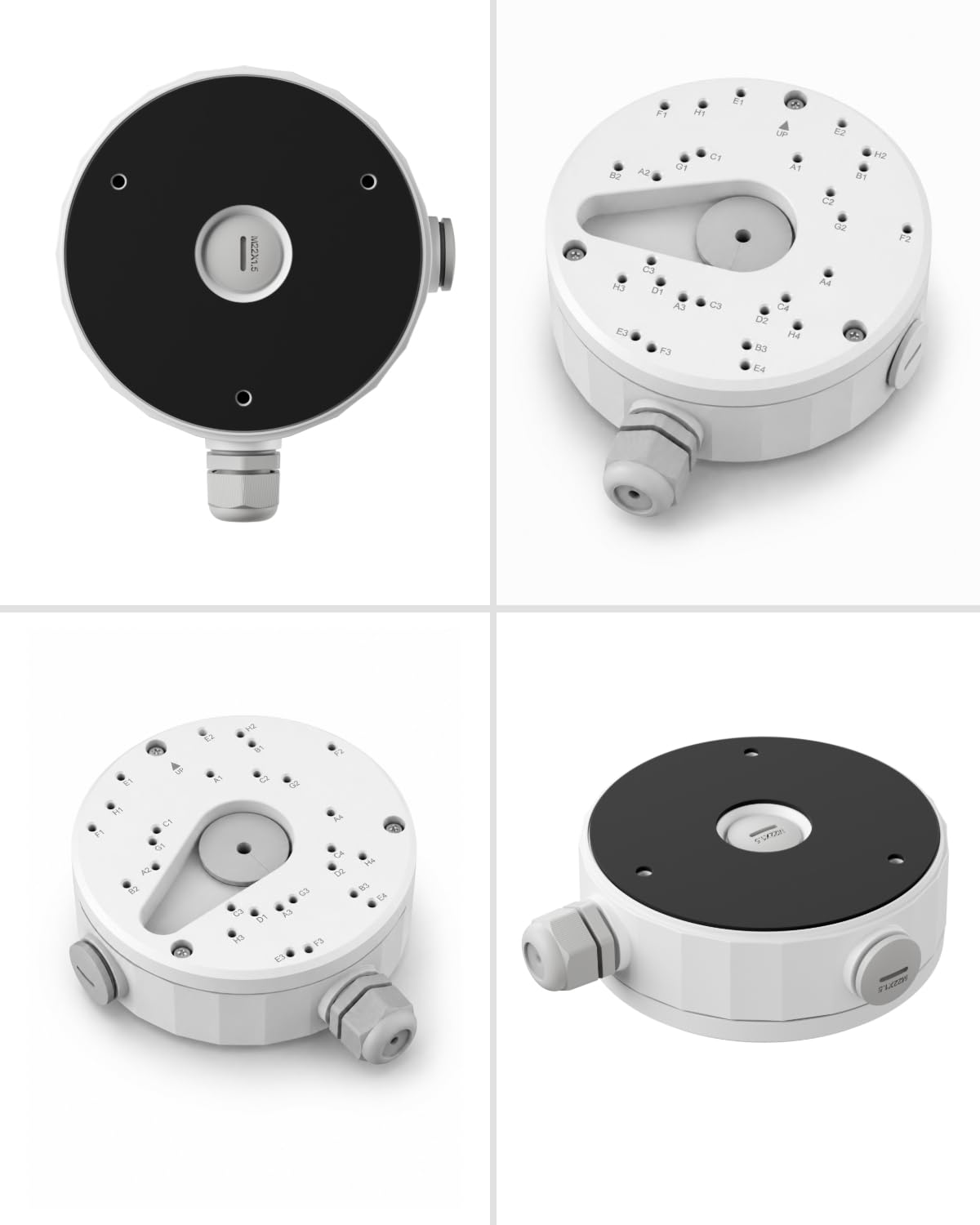 Reolink Scatola di Giunzione D20, Progettata SOLO Telecamere IP Dome RLC-520A, RLC-820A, RLC-823A, RLC-1224A, RLC-833A, RLC-842A, RLC-523WA, RLC-542WA, E1 Outdoor Serie