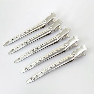 40PCS 3.5Inch Metal Clips, Duck Bill Hair Clips for Women, Curl Clip with Holes for Styling, Thick Hair Rollers, Salon & Daily Use