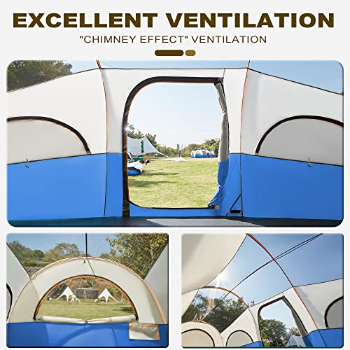 Heavy Duty 8-Person Camping Tent