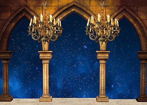 Fondo fotográfico de palacio medieval 7x5ft miniatura 2