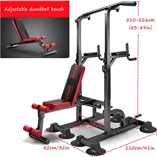 Adjustable Weight Bench Set, 1100Lbs Load Bearing Bench Press Set with Bar Strength Training Benches for Home Gym Exercise Abdominal Muscles Muscles Back Muscle Pectoral(Excluding Barbell)