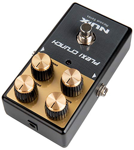 Nux Plexi Crunch Pedal, elektrische gitaar effectpedaal (effectregeling met regelaars voor master, preamp, tone… - Image 6