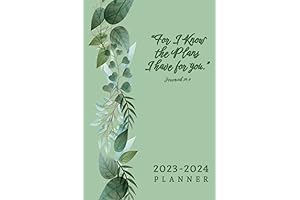 2023-2024 Pocket Calendar for Purse: 2 Yr Pocket Sized Christian Based Planner...