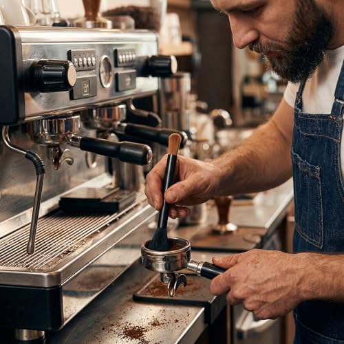 2Pcs Dual-Head Coffee Grinder Brush