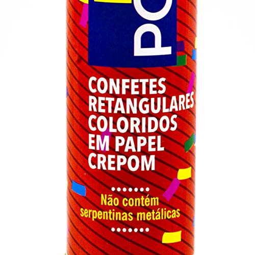 CONFETES COLORIDOS EM PAPEL CREPOM PARTY POPPER