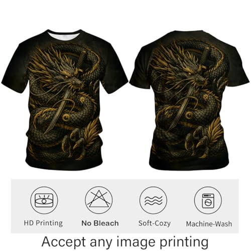 Blissboy Funny Animal Graphic T-Shirt Novelty Short Sleeve Crewneck Shirt