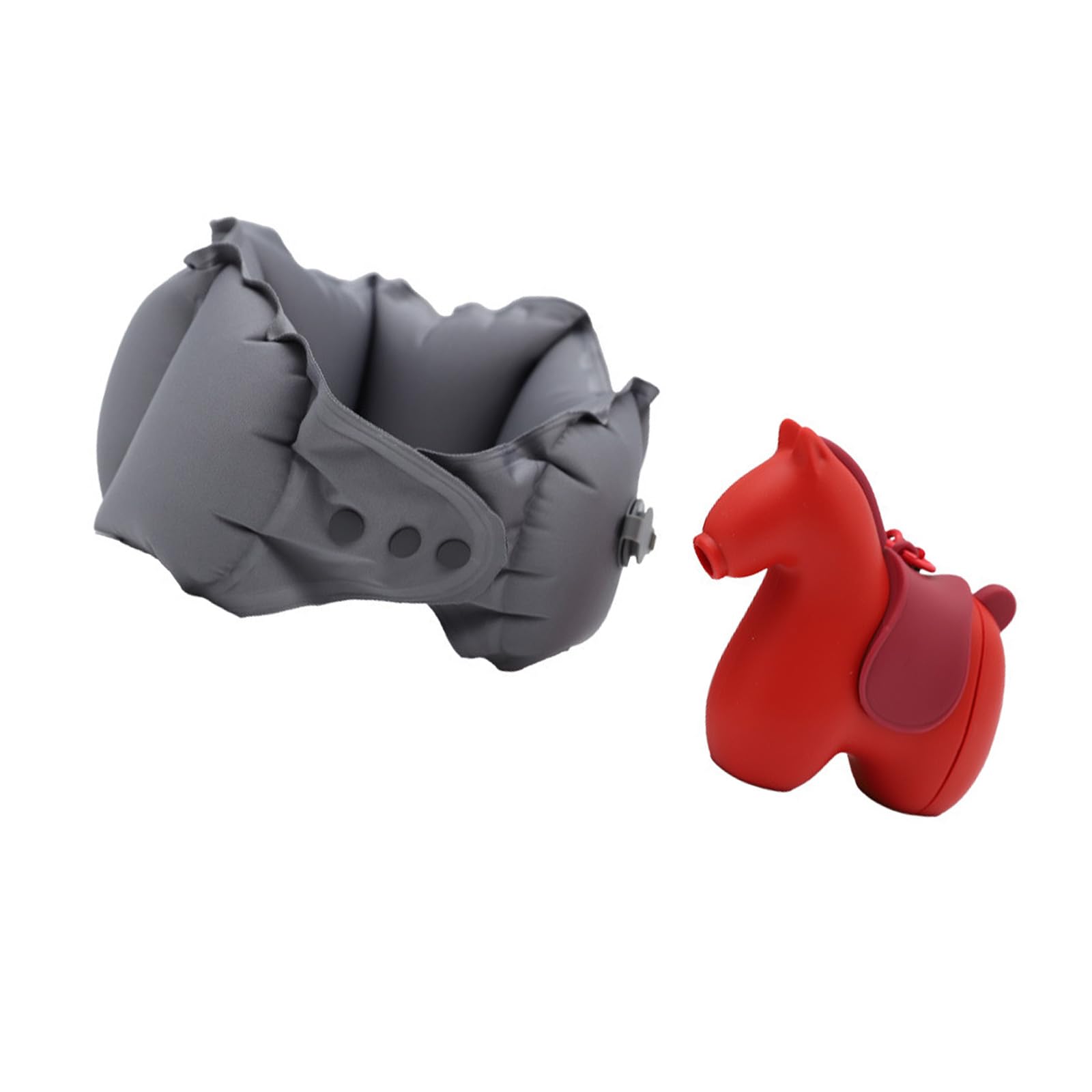NMFLAB Inflatable Travel Pillow for Road Trips and Offices Easy to Comfortable Neck Rest for Car