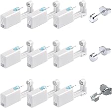 9 Pieces Piercing Gun, Disposable Ear Piercing Guns Gun Earrings Ear Painless with Stainless Steel Earrings, Safe and Sterile, for Women and Men