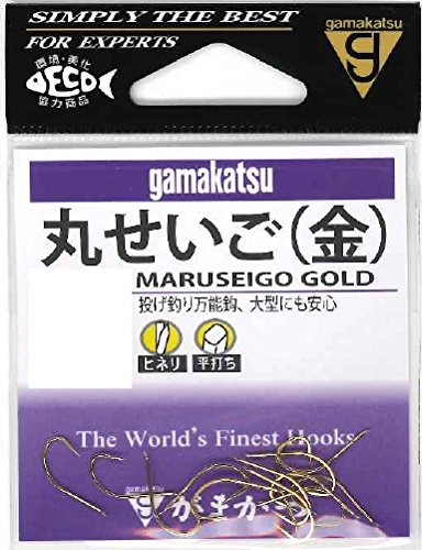 Amazon | がまかつ(Gamakatsu) 丸セイゴ 金 17号 | Gamakatsu