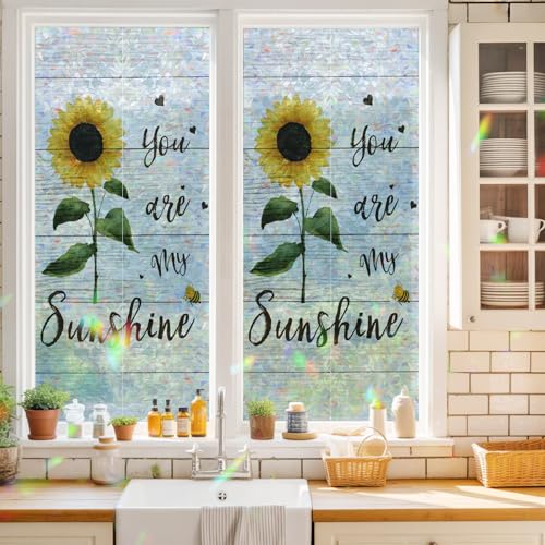Vinilo para ventana efecto vitrales 17.7x39.3 pulgadas miniatura 2