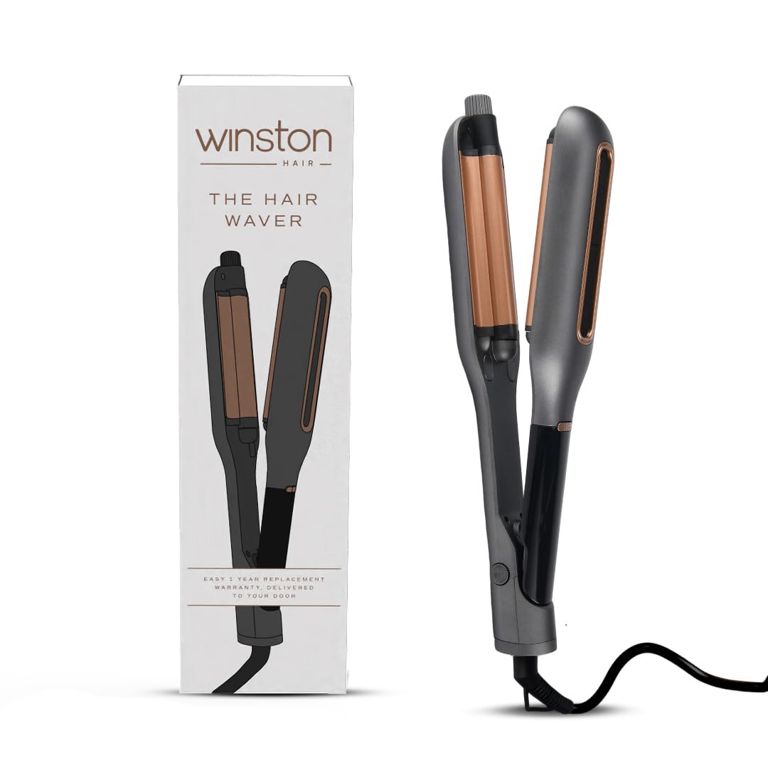 WINSTON Professional Hair Waver for Women - Adjustable Ceramic Wave Barrels (18mm/22mm/26mm), Instant Heat with LCD Display, Deep Waver Curler Machine for Frizz-Free Beach Waves-picture-13