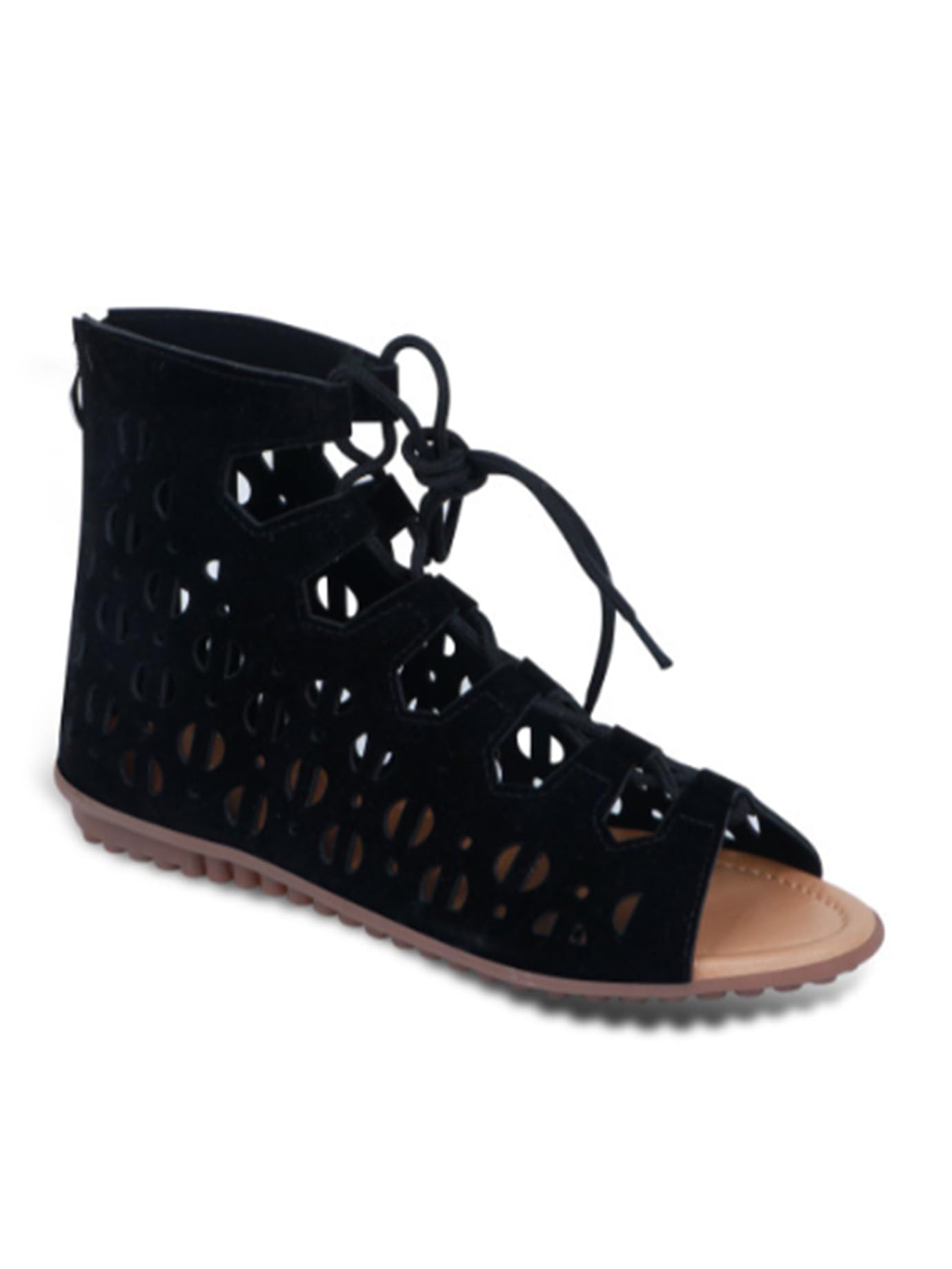 RAHEGAS Women Lace-Up Gladiator Flats & Lightweight TPR Sole-picture-37