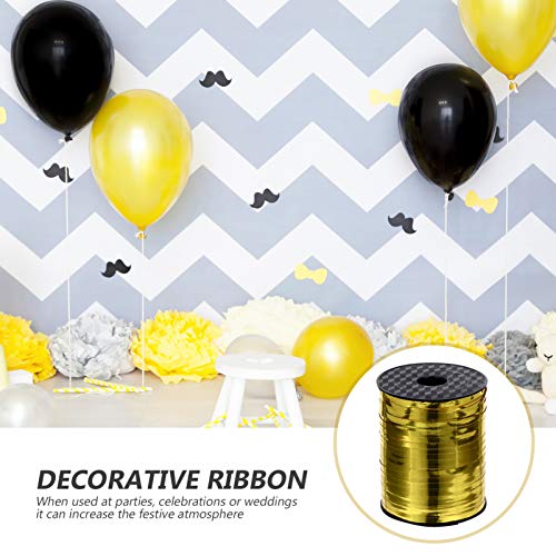 CLISPEED 1 Rolo de Ondulação Da Fita Balão Metálico Fitas Fitas de Rolo de Folha De Papel De Embrulh