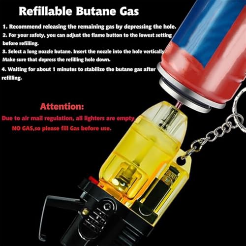 Set de 5 Encendedores a Llama Jet Resistentes al Viento miniatura 6