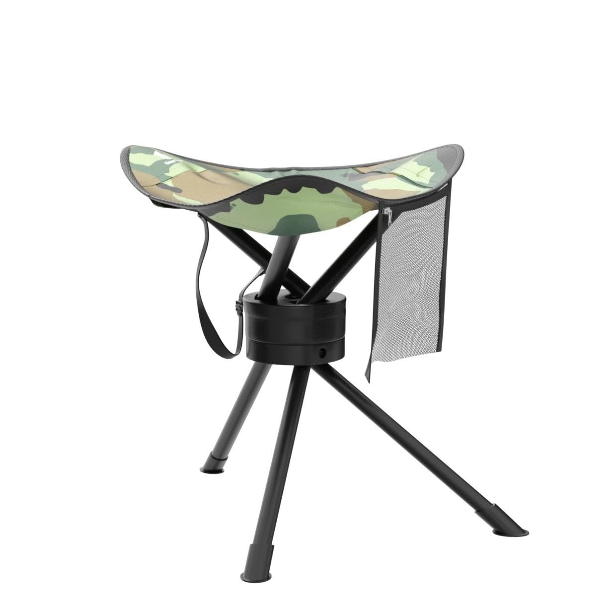 GEERTOP Trépied Pliable pivotant à 360 degrés, Tabouret de Camping, pêche, randonnée, Chasse en Plein air