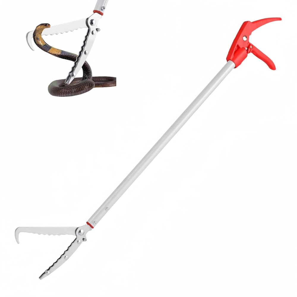 Amazon | chengshuangヘビ捕獲棒 伸縮式 ヘビ捕獲棒 捕獲器蛇