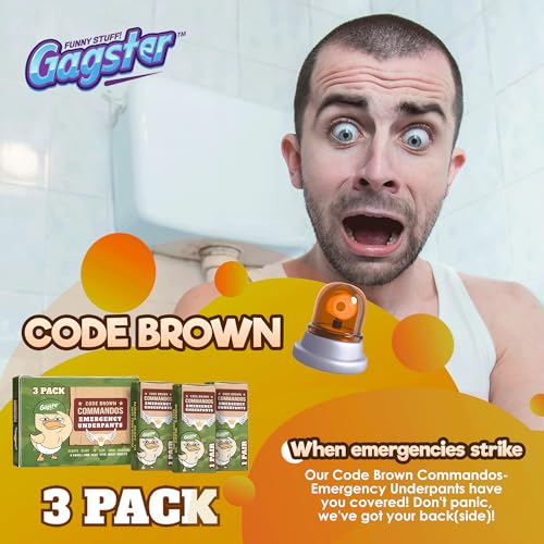 Gagster Emergency Underpants in A Can - 3 Pairs Instant Disposable Travel Funny Underwear in Compact Container, White Elephant Adult Joke Gag Gift, Exchange Gift, Secret Santa, Birthday Gifts for Men - Image 3