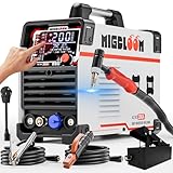 AC DC TIG Welder with Pulse, 200A 6 in 1 Aluminum Welder STICK MMA TIG Welding 110V/220V Dual Voltage LCD Display IGBT Inverter for Stainless Steel, Carbon Steel, Copper MultiProcess Welding Machine