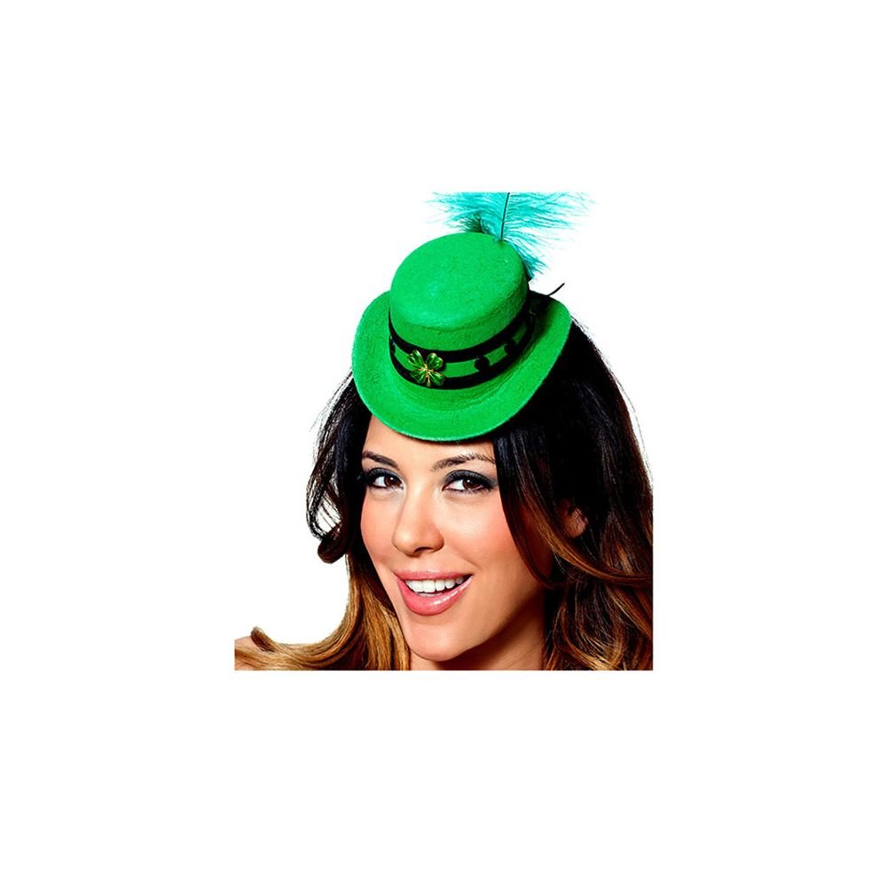 Mystery House Costumes St. Patrick Mini Hat, Green, One Size