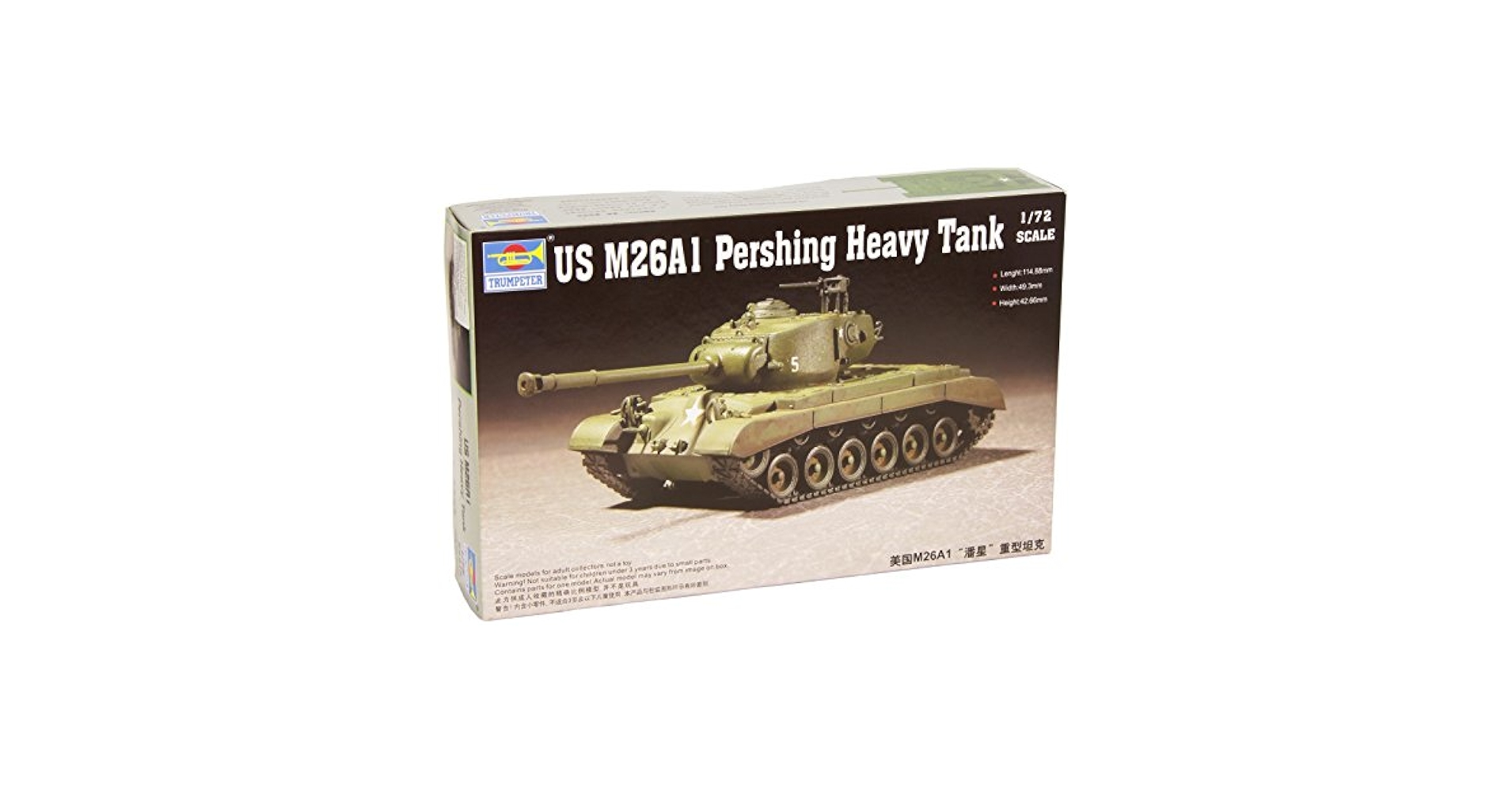 トランペッター 1/72 アメリカ軍 M26A1 パーシング プラモデル 1/72 Trumpeter US M26A1 Pershing Heavy Tank - Squadron.com