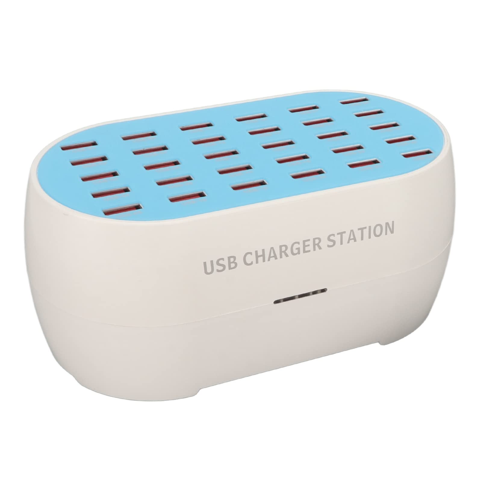 Stazione di Ricarica USB da 160 W a 30 Porte, Caricatore Rapido Desktop Domestico, Caricabatterie Multipli PWM per Computer Portatile Tablet Smartphone