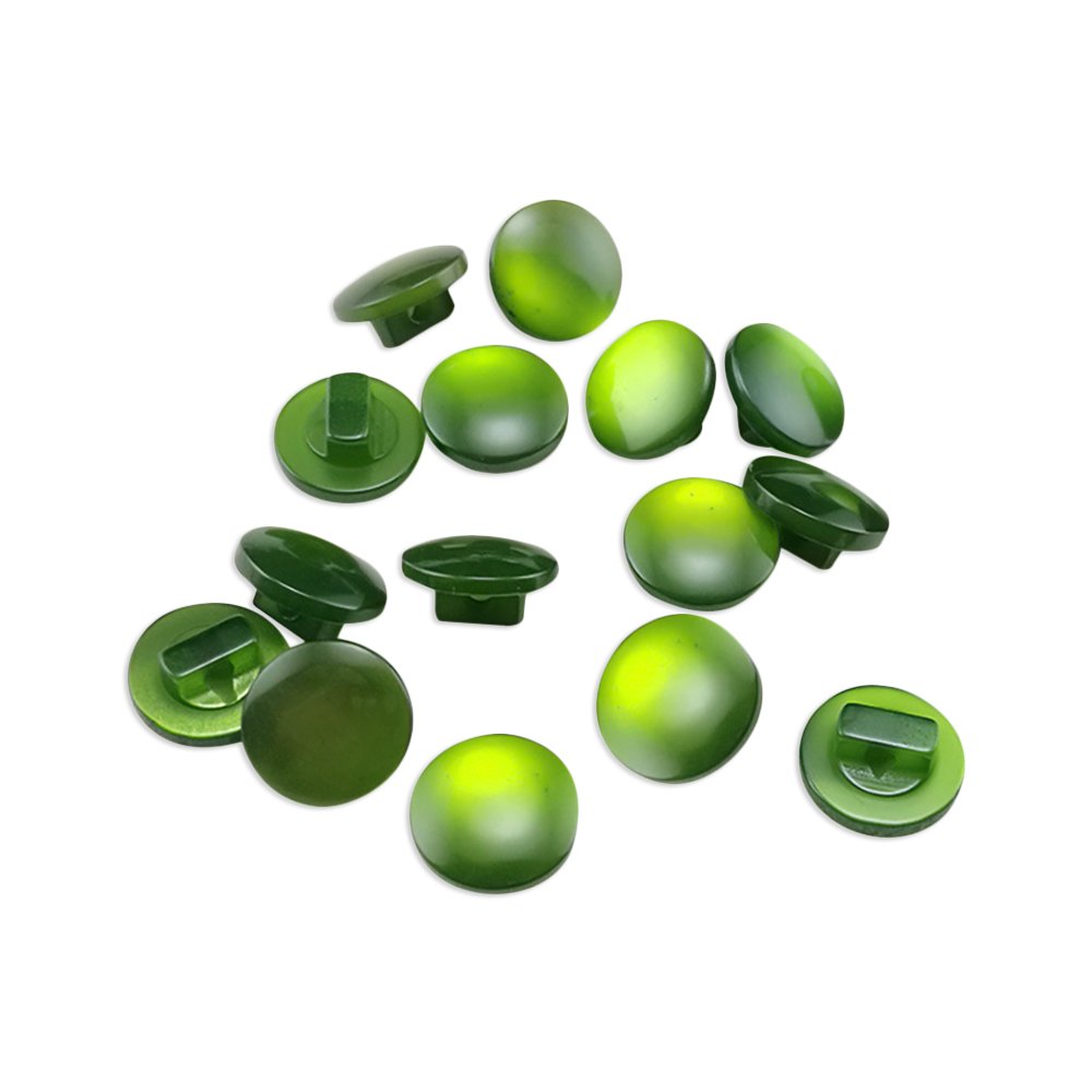 Palla a forma di fungo bottoni tondi colorati camicia tasti di cucito decorazione, Green