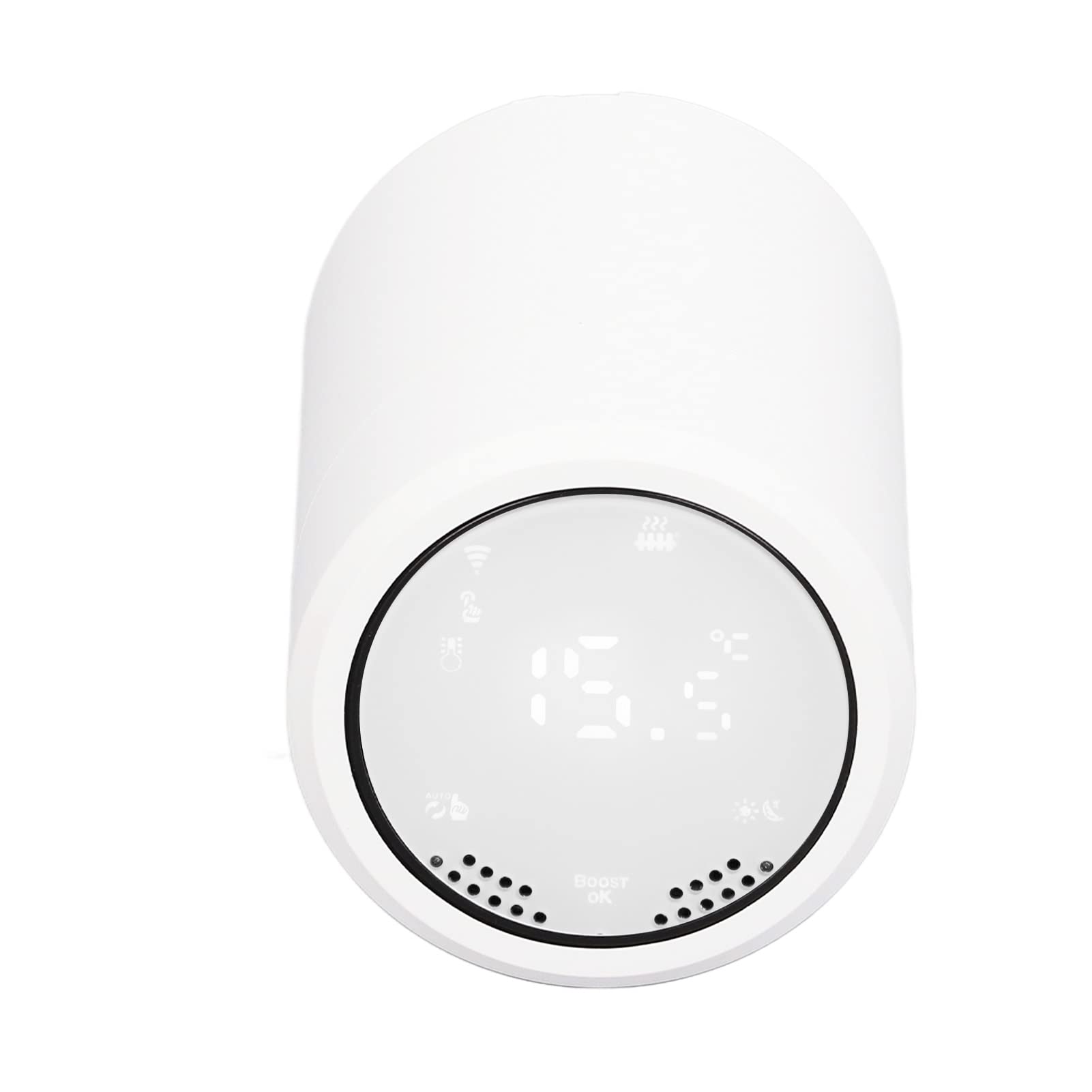 Inteligentny zawór grzejnikowy Sterowanie aplikacją Zigbee Inteligentna regulacja temperatury Termostat Zawór grzejnikowy do domowego systemu grzewczego ABS Biały 5,6 x 5,6 x 7,5