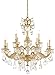 Schonbek 5682-26SH Swarovski Lighting Milano Chandelier, French Gold