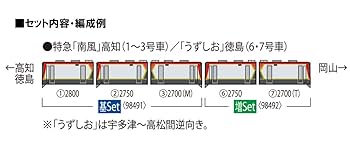 Amazon | TOMIX Nゲージ JR 2700系 増結セット 98492 鉄道模型