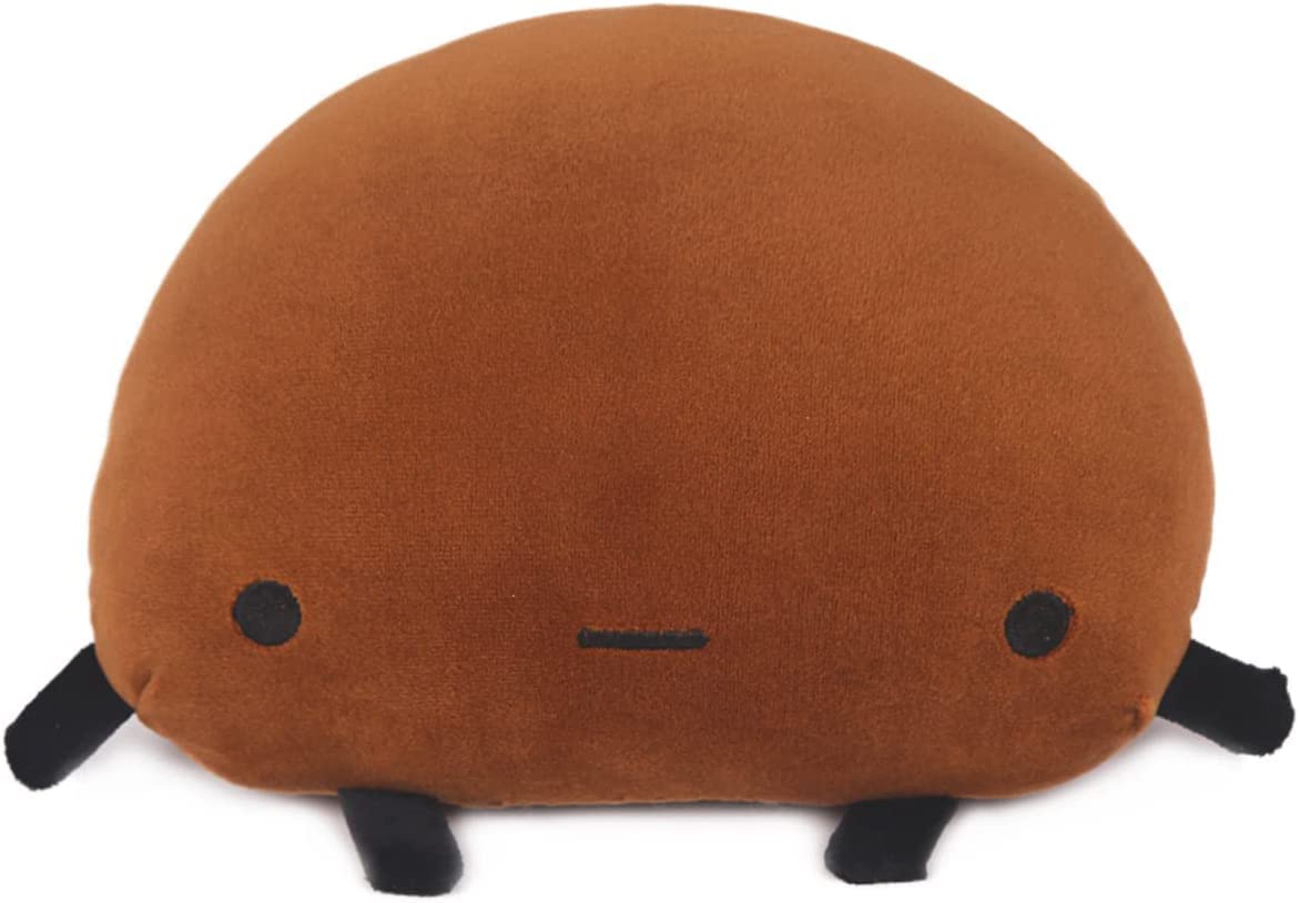 KOWAKA Plush Potato Toy Stuffed Animal Funny Fat Cartoon Chubby Body Pillows Nap Kawaii Pillow Super Soft Hugging Toy Gifts for Kids Room Decor Squishy Anime Plushie Gifts for Kids (Dark,10inch)