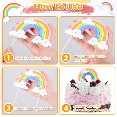 Lloussak 590974_1_XKQ5HCLF Rainbow Cloud Cake Topper thumb #2