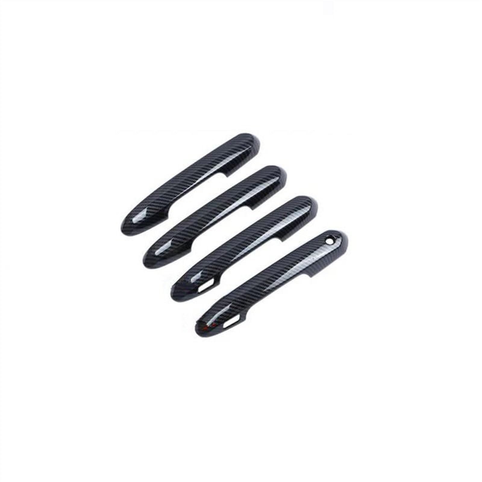 KJHOPY Carbon Fiber Chrome Car Door Handle Bowl Cover for Toyota RAV4 XA50 2019-2021 2022 Accessories Sticker Exterior Door Handle(Carbon A)