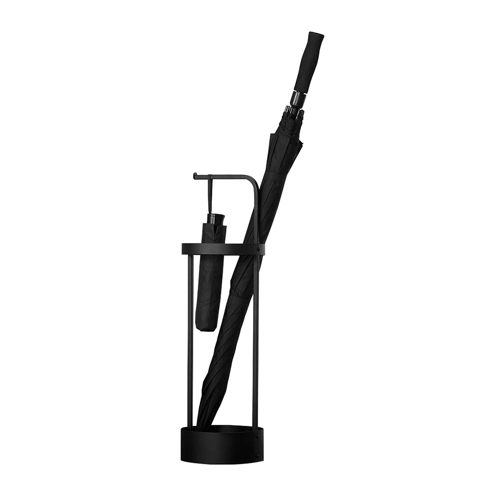 Bastidores de Soporte, Decorativos, fáciles, Soporte, Alta Resistencia, Anti, Negro, Redondo, Soporte para Interiores, para Uso Comercial (Color: Negro) (Negro)